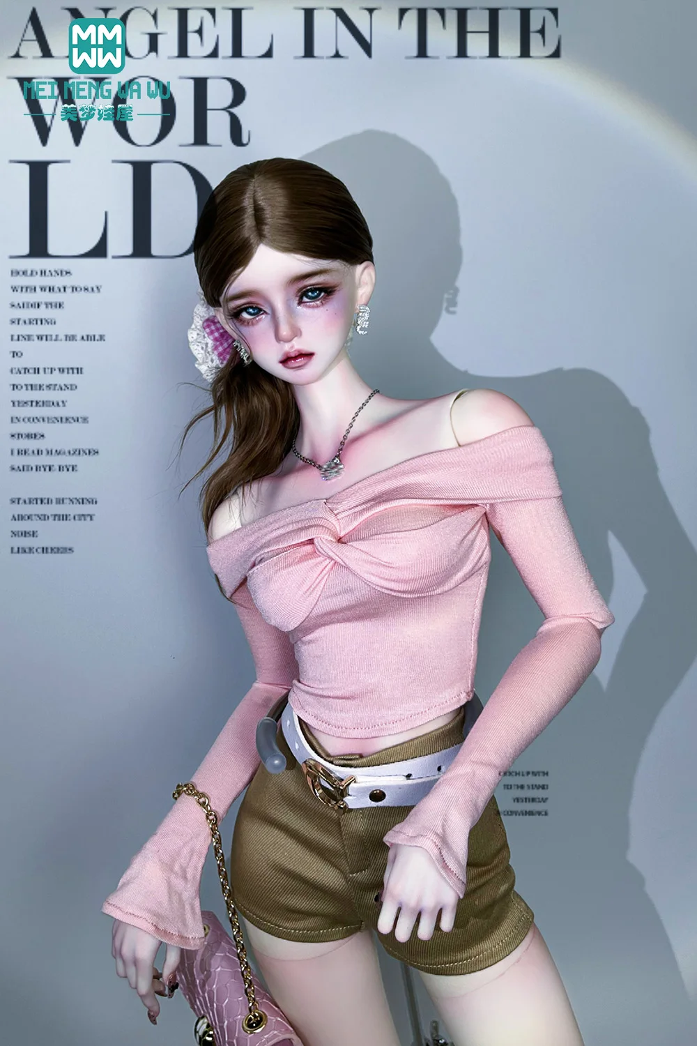 Одежда для куклы, модная футболка с открытыми плечами и рукавами-колокольчиками, подходит для 1/3 1/4 DD SD MSD, подарок для девочки
Одежда для куклы, модная футболка с открытыми плечами и рукавами-колокольчиками, подходит для 1/3 1/4 DD SD MSD, подарок для девочки