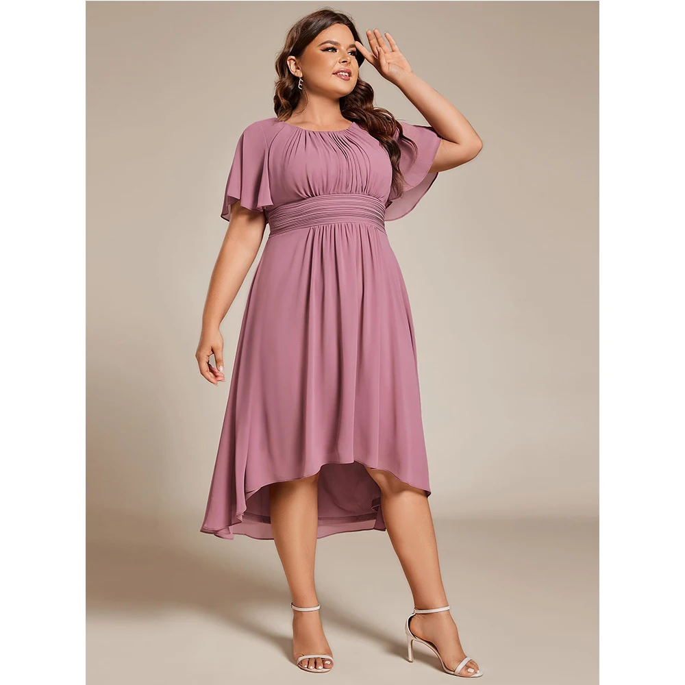 Customized Women's Plus Size Formal Wedding Guest Dresses for Women A Line Chiffon Midi High Low Cocktail Wedding Party Dresses
Customized Women's Plus Size Formal Wedding Guest Dresses for Women A Line Chiffon Midi High Low Cocktail Wedding Party Dresses