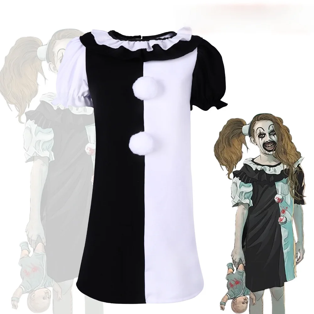 Spiritual Clown Cosplay Costume Halloween Terroristic Stage Performance Suit Female Triacetate Fiber 100% Traditional Chinese...
Spiritual Clown Cosplay Costume Halloween Terroristic Stage Performance Suit Female Triacetate Fiber 100% Traditional Chinese...