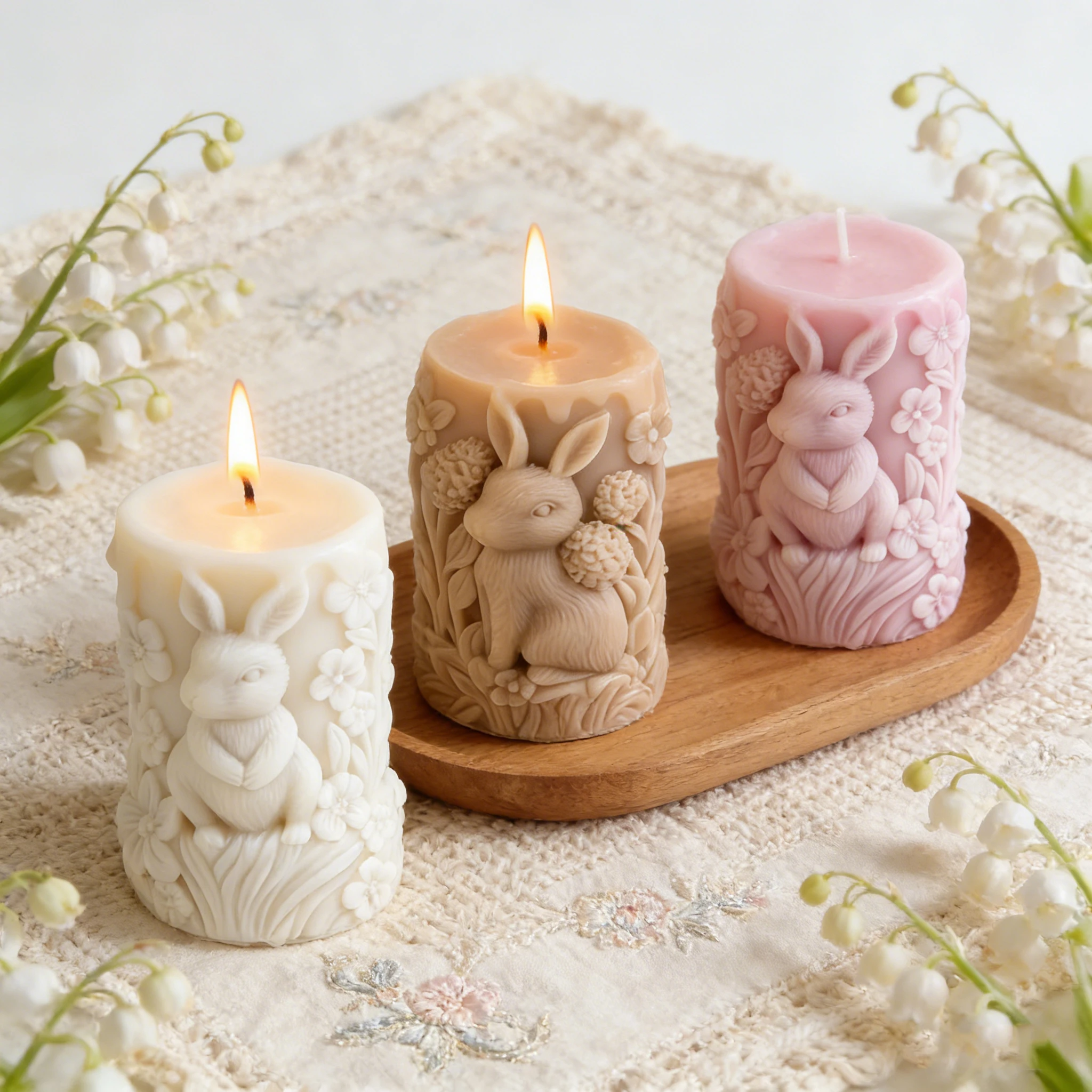Easter Bunny Pillar Relief Candle Silicone Mold DIY for Plaster Diffuser Stone Craft Home Decor Gift
Easter Bunny Pillar Relief Candle Silicone Mold DIY for Plaster Diffuser Stone Craft Home Decor Gift