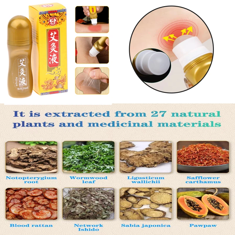 50ML/Bottle Mugwort Liquid New Smokeless Moxibustion Method Pure Chinese Medicine Extractive Moxa Care Therapy Warm Meridian
50ML/Bottle Mugwort Liquid New Smokeless Moxibustion Method Pure Chinese Medicine Extractive Moxa Care Therapy Warm Meridian