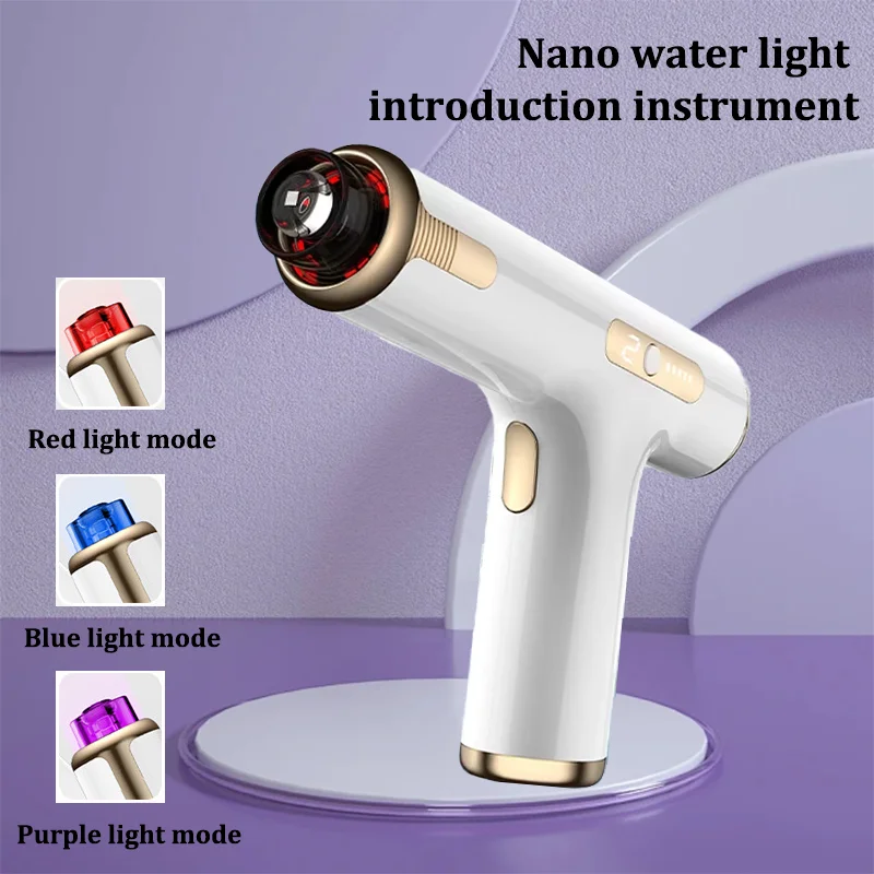 New Red Blue Water Light Gun Needle-Free Facial Essence Introduction Instrument Microcrystalline Beauty Tender Skin Instrument
New Red Blue Water Light Gun Needle-Free Facial Essence Introduction Instrument Microcrystalline Beauty Tender Skin Instrument