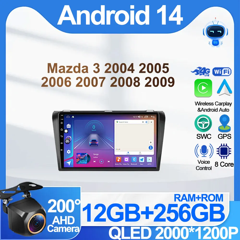 Android 14 Car Radio Play Stereo Head Unit For Mazda 3 2004 2005 2006 2007 2008 2009 Intelligent Car Systems GPS Navigation RDS
Android 14 Car Radio Play Stereo Head Unit For Mazda 3 2004 2005 2006 2007 2008 2009 Intelligent Car Systems GPS Navigation RDS