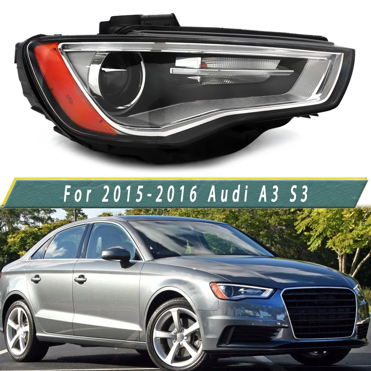 Replace For Audi A3 Headlight Right Side S3 2015 2016 Front Headlamp Xenon Head Light Direct Replacement Signal Lamp Trim
Replace For Audi A3 Headlight Right Side S3 2015 2016 Front Headlamp Xenon Head Light Direct Replacement Signal Lamp Trim