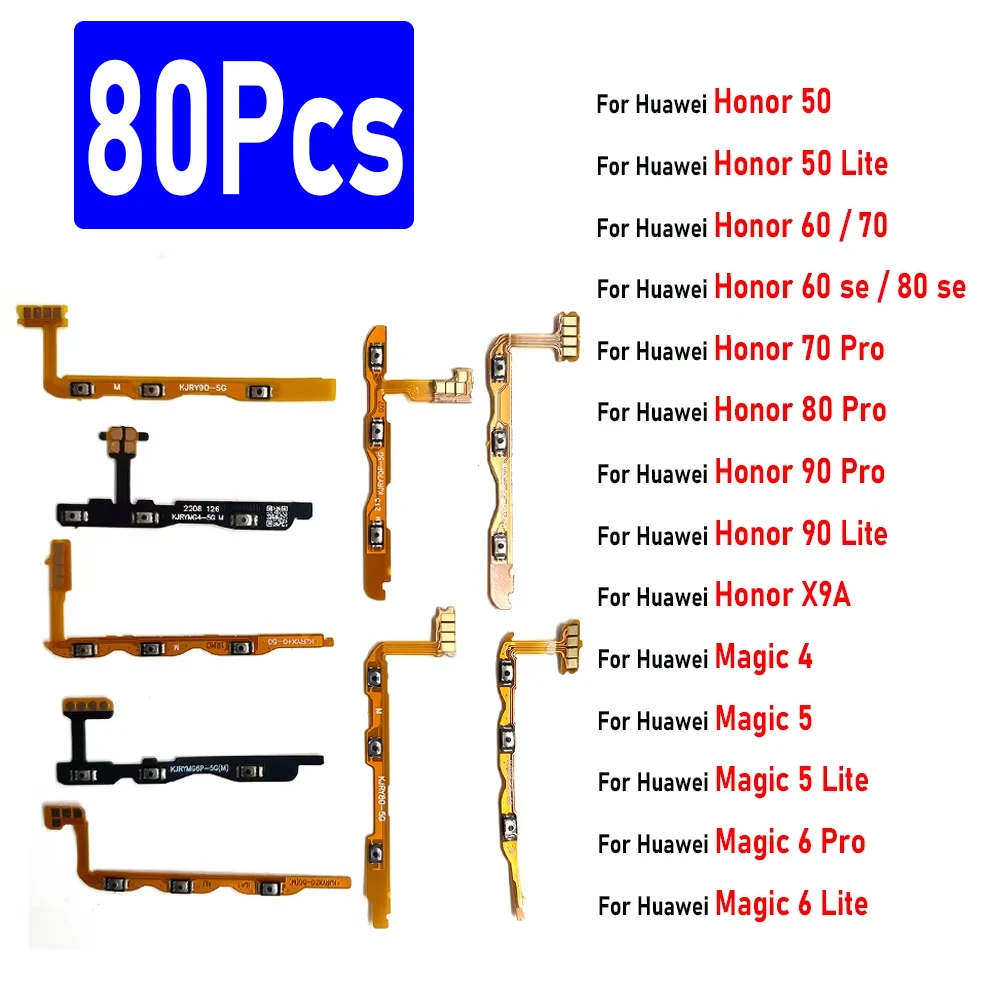 80Pcs,Power Switch On/off Button Volume Key Button Flex for Huawei Honor 60 Se 70 80 Pro 90 Lite X9A Magic 5 Lite 6 Pro X9B
80Pcs,Power Switch On/off Button Volume Key Button Flex for Huawei Honor 60 Se 70 80 Pro 90 Lite X9A Magic 5 Lite 6 Pro X9B