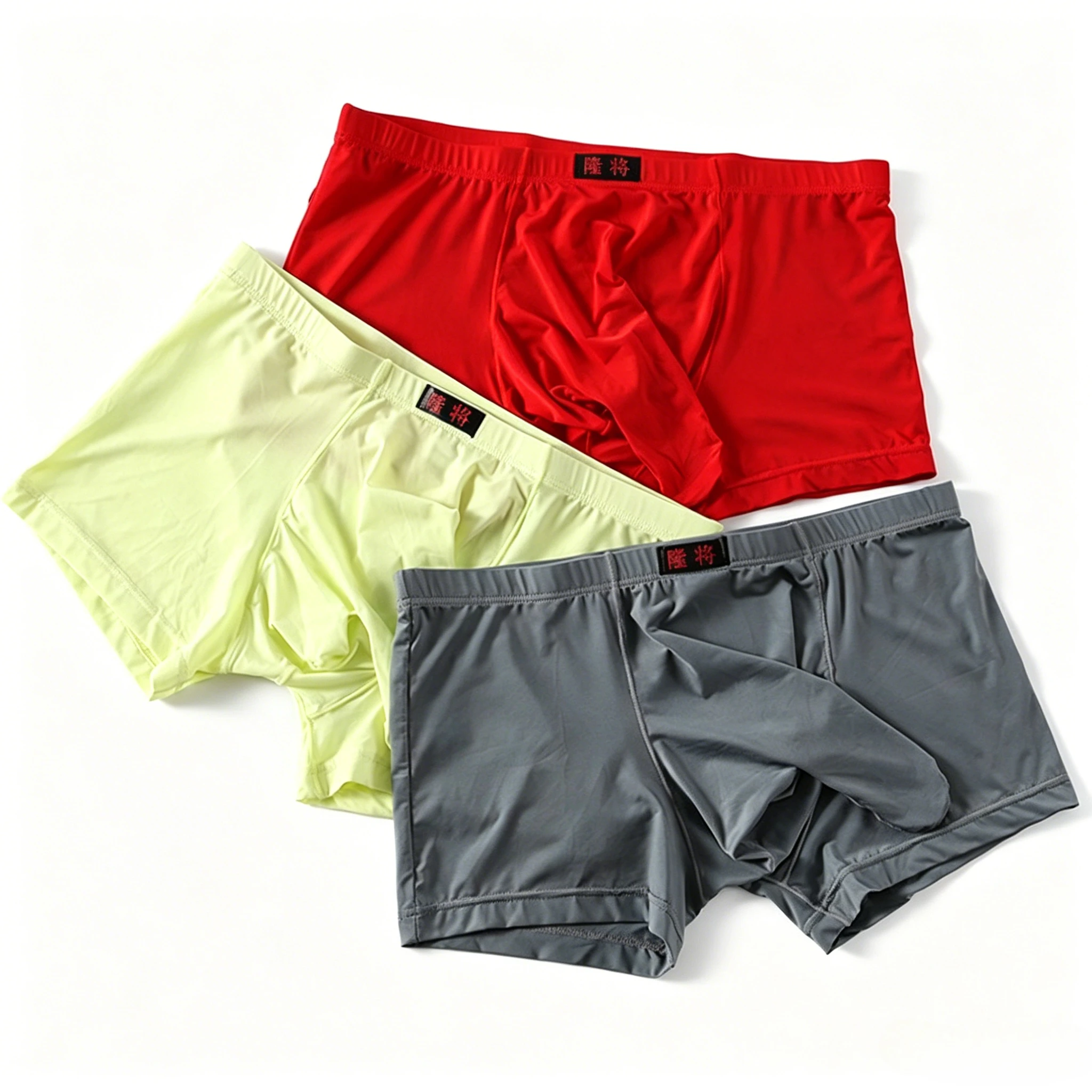 Men's Ice Silk Boxer Briefs Breathable Underwear with 3D Contoured Pouch Quick Dry Boxer Shorts, Smooth Underwear for Daily Wear
Men's Ice Silk Boxer Briefs Breathable Underwear with 3D Contoured Pouch Quick Dry Boxer Shorts, Smooth Underwear for Daily Wear