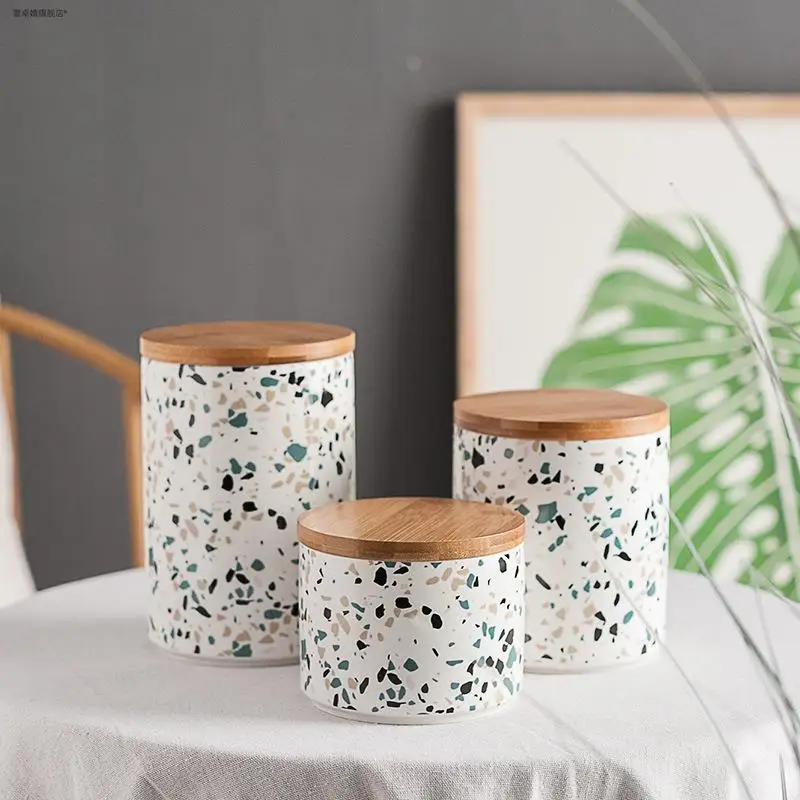 Large Capacity Ceramic Waterstone Storage Jar Kitchen Food Tea Grains Snacks Candy Sealed Container Home Decorative Vessel
Large Capacity Ceramic Waterstone Storage Jar Kitchen Food Tea Grains Snacks Candy Sealed Container Home Decorative Vessel