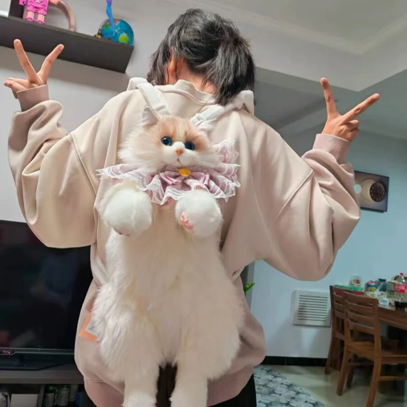 2026 New In Stock Ragdoll Cat Plush Backpack Cute Simulated Fur Doll Bag Handmade Soft Toy School Travel Accessory Gift Idea
2026 New In Stock Ragdoll Cat Plush Backpack Cute Simulated Fur Doll Bag Handmade Soft Toy School Travel Accessory Gift Idea