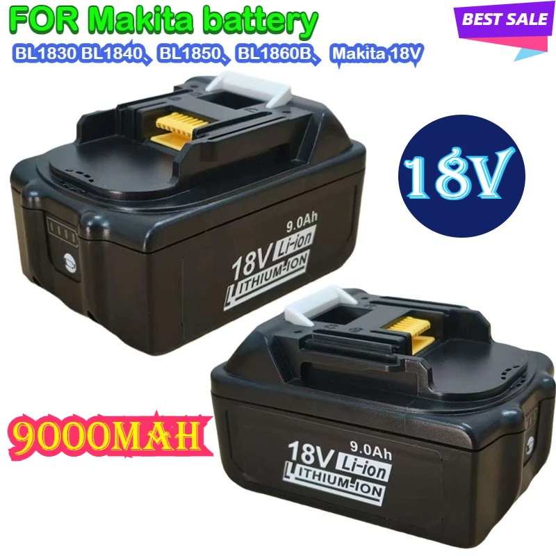 Original FOR Makita battery 18V 9.0Ah rechargeable battery power tool BL1830 BL1840 BL1850 BL1860B FOR Makita lithium battery
Original FOR Makita battery 18V 9.0Ah rechargeable battery power tool BL1830 BL1840 BL1850 BL1860B FOR Makita lithium battery