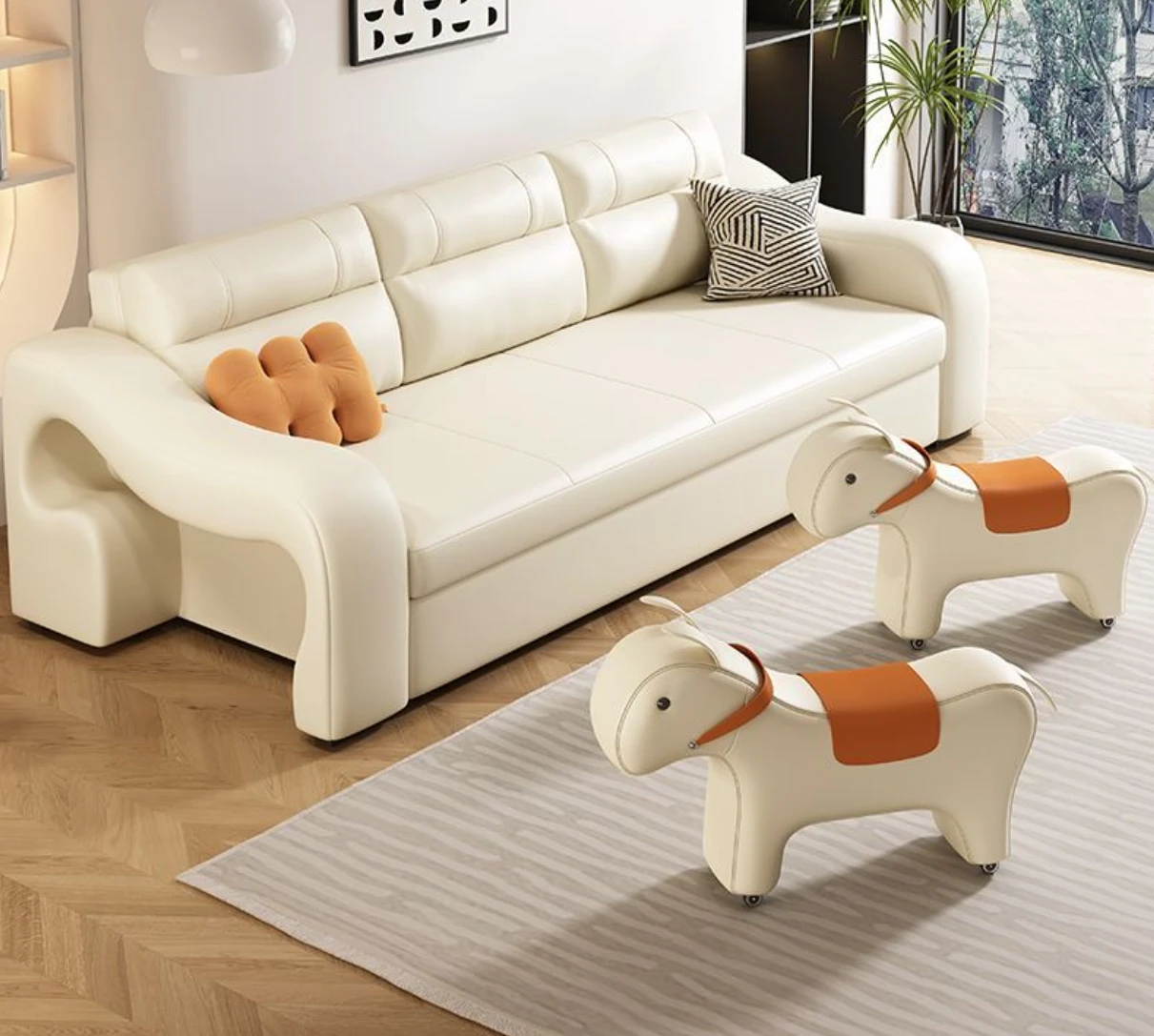 #Modern Dual-Purpose Multifunctional Folding Storage Sofa Bed With Leather Upholstery For Small Apartments Living Room & Study
#Modern Dual-Purpose Multifunctional Folding Storage Sofa Bed With Leather Upholstery For Small Apartments Living Room & Study