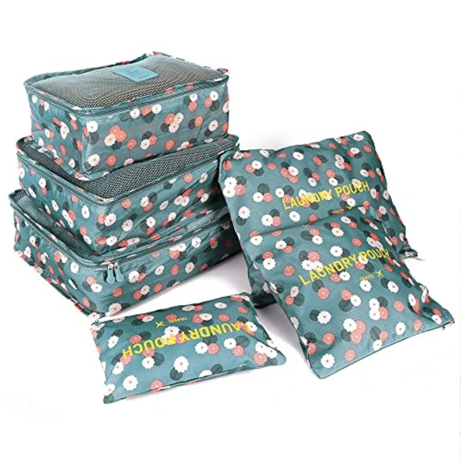 6 PCS Blue Flower Travel Packing Cubes for Backpack Suitcases Luggage Organizers Storage Bags Lightweight Polyester
6 PCS Blue Flower Travel Packing Cubes for Backpack Suitcases Luggage Organizers Storage Bags Lightweight Polyester