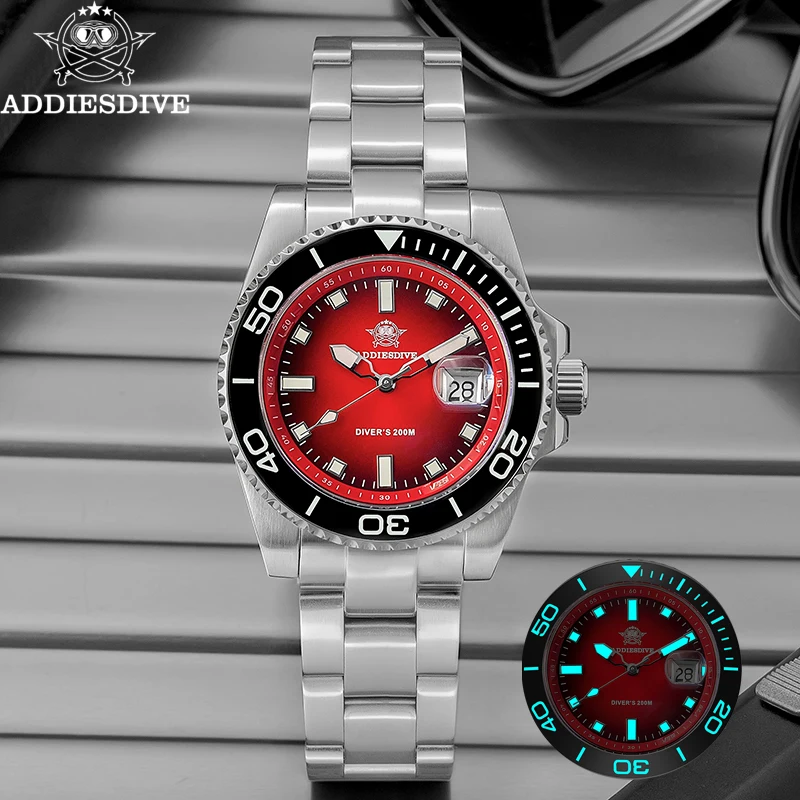 ADDIESDIVE 41mm Men's Quartz Watch High Quality 200m Waterproof Diver Wristwatch Ceramic Bezel Super Luminous 316L Steel Watches
ADDIESDIVE 41mm Men's Quartz Watch High Quality 200m Waterproof Diver Wristwatch Ceramic Bezel Super Luminous 316L Steel Watches