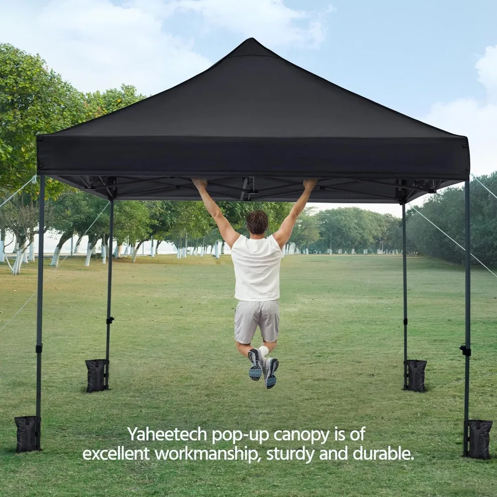 Canopy Tent, Commercial Instant Heavy Duty Canopy, 500D Waterproof Adjustable Tent with Wheeled Carry Bag, 4 Sandbags and 4 Sta
Canopy Tent, Commercial Instant Heavy Duty Canopy, 500D Waterproof Adjustable Tent with Wheeled Carry Bag, 4 Sandbags and 4 Sta