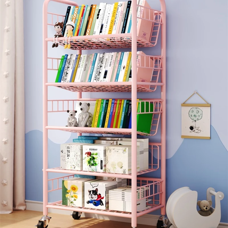 Movable Bookshelf Floor Shelf Picture Book Shelf Simple Children's Bookcase Iron Multi-layer Storage Rack Home Furniture WKBS
Movable Bookshelf Floor Shelf Picture Book Shelf Simple Children's Bookcase Iron Multi-layer Storage Rack Home Furniture WKBS
