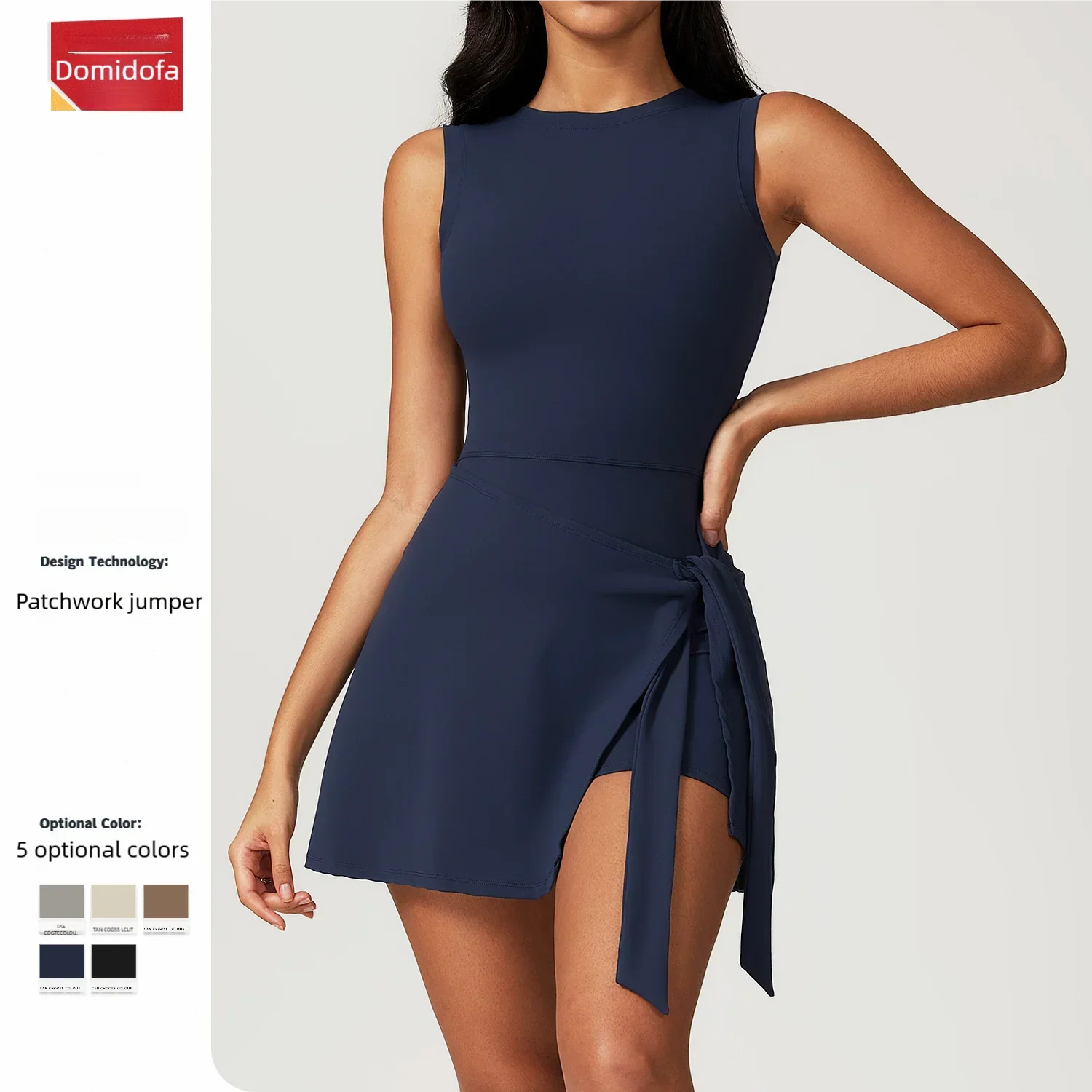 Two-piece look anti-slip tight sports dress-slim-fit casual fitness yoga dress with beautiful back design,yoga&tennis skirt Set
Two-piece look anti-slip tight sports dress-slim-fit casual fitness yoga dress with beautiful back design,yoga&tennis skirt Set