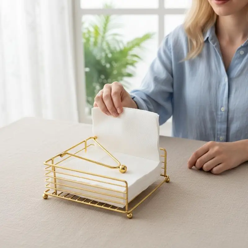 Square Iron Paper Holder For Napkin Holder Flat Napkin Dispenser Kitchen Dining Room Restaurant Decoration
Square Iron Paper Holder For Napkin Holder Flat Napkin Dispenser Kitchen Dining Room Restaurant Decoration