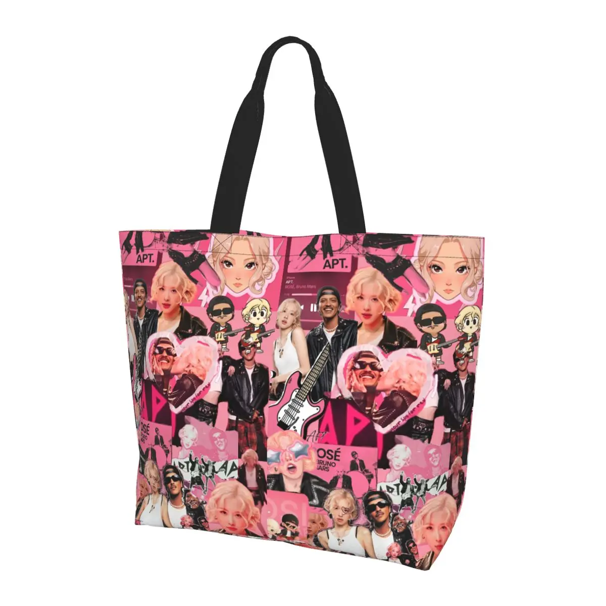 APT ROSE Bruno Mars Shopping Tote Bag Canvas Large Capacity Shoulder Bags Shopper Grocery Handbag for Women
APT ROSE Bruno Mars Shopping Tote Bag Canvas Large Capacity Shoulder Bags Shopper Grocery Handbag for Women