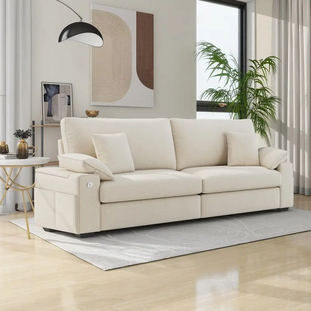 Modern Living Room Velvet Recliner Sofa, Loveseat Sofa for Apartment, Solid Wood Frame, Easy to Install 94.4 inch,Camel
Modern Living Room Velvet Recliner Sofa, Loveseat Sofa for Apartment, Solid Wood Frame, Easy to Install 94.4 inch,Camel