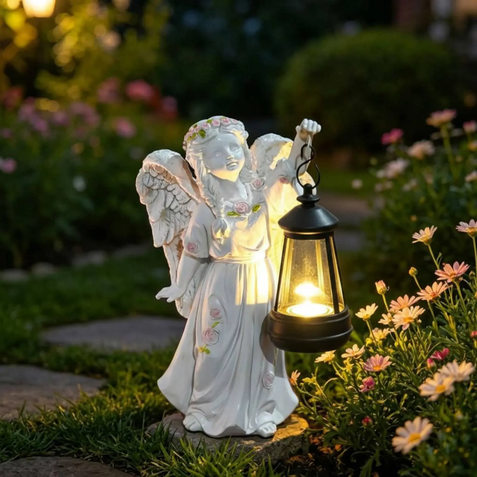Solar Angel Lantern Creative Design Solar Garden Angel No Wiring Needed LED Lights for Yard
Solar Angel Lantern Creative Design Solar Garden Angel No Wiring Needed LED Lights for Yard