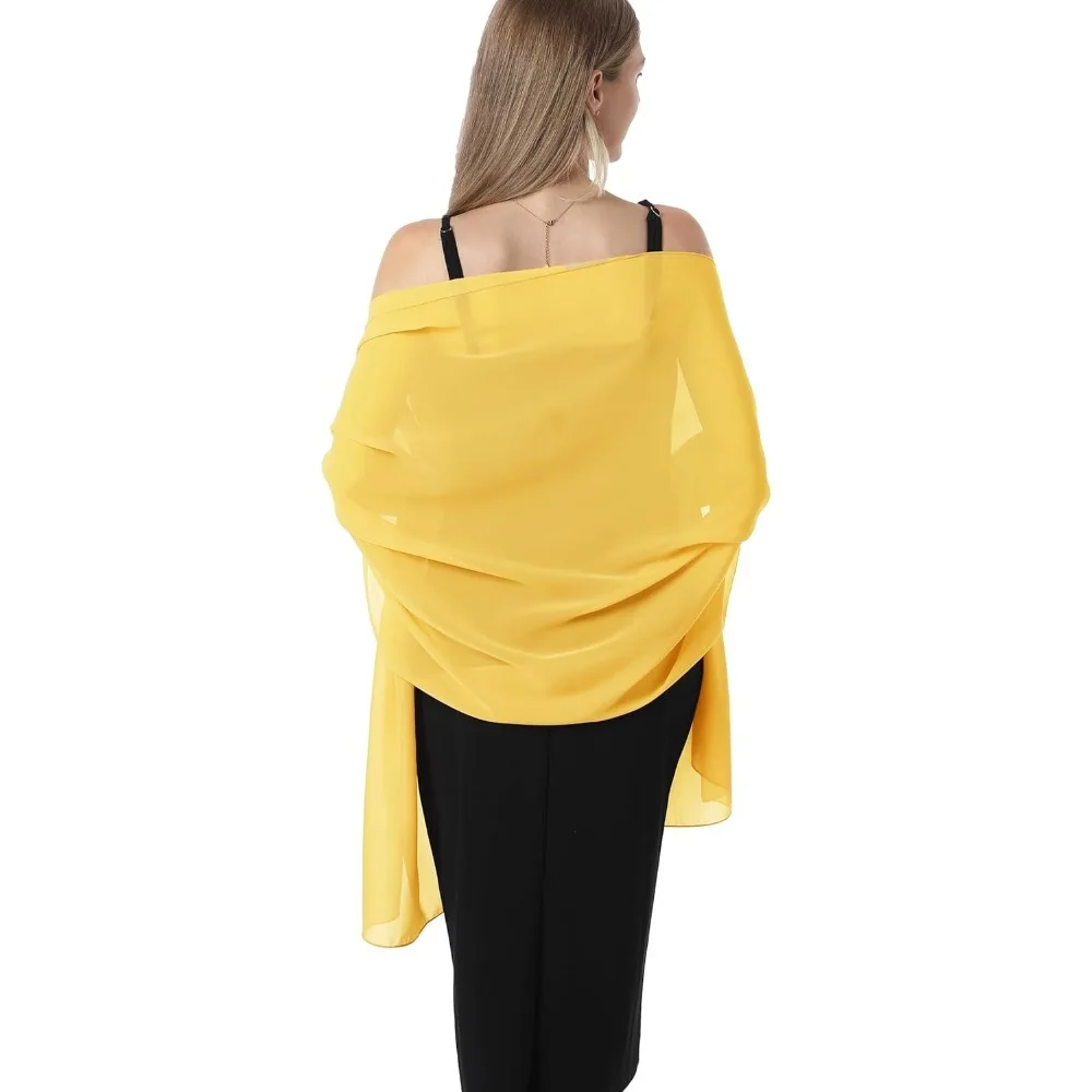 Chiffon Shawls and Wraps for Evening Dresses Women Elegant Soft Scarf Bridal Scarve Wedding Stole
Chiffon Shawls and Wraps for Evening Dresses Women Elegant Soft Scarf Bridal Scarve Wedding Stole
