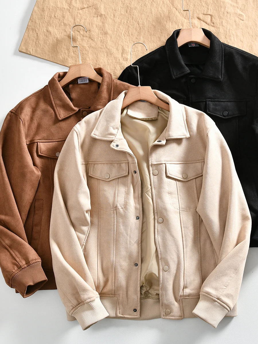 Fashionable Vintage Suede Jacket Men's Wear Resistant Anti-Wrinkle Casual Outerwear Youth Standard Fit Autumn Wear
Fashionable Vintage Suede Jacket Men's Wear Resistant Anti-Wrinkle Casual Outerwear Youth Standard Fit Autumn Wear