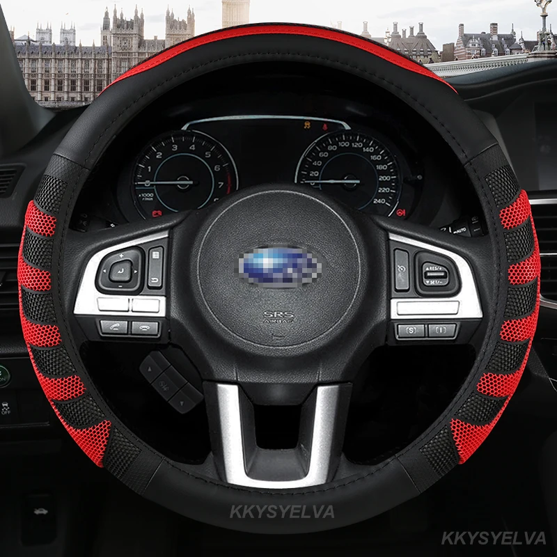 PU Leather 38cm Car Steering Wheel Cover Anti-slip For Subaru Forester Legacy XV BRZ WRX High Quality Auto Accessories
PU Leather 38cm Car Steering Wheel Cover Anti-slip For Subaru Forester Legacy XV BRZ WRX High Quality Auto Accessories