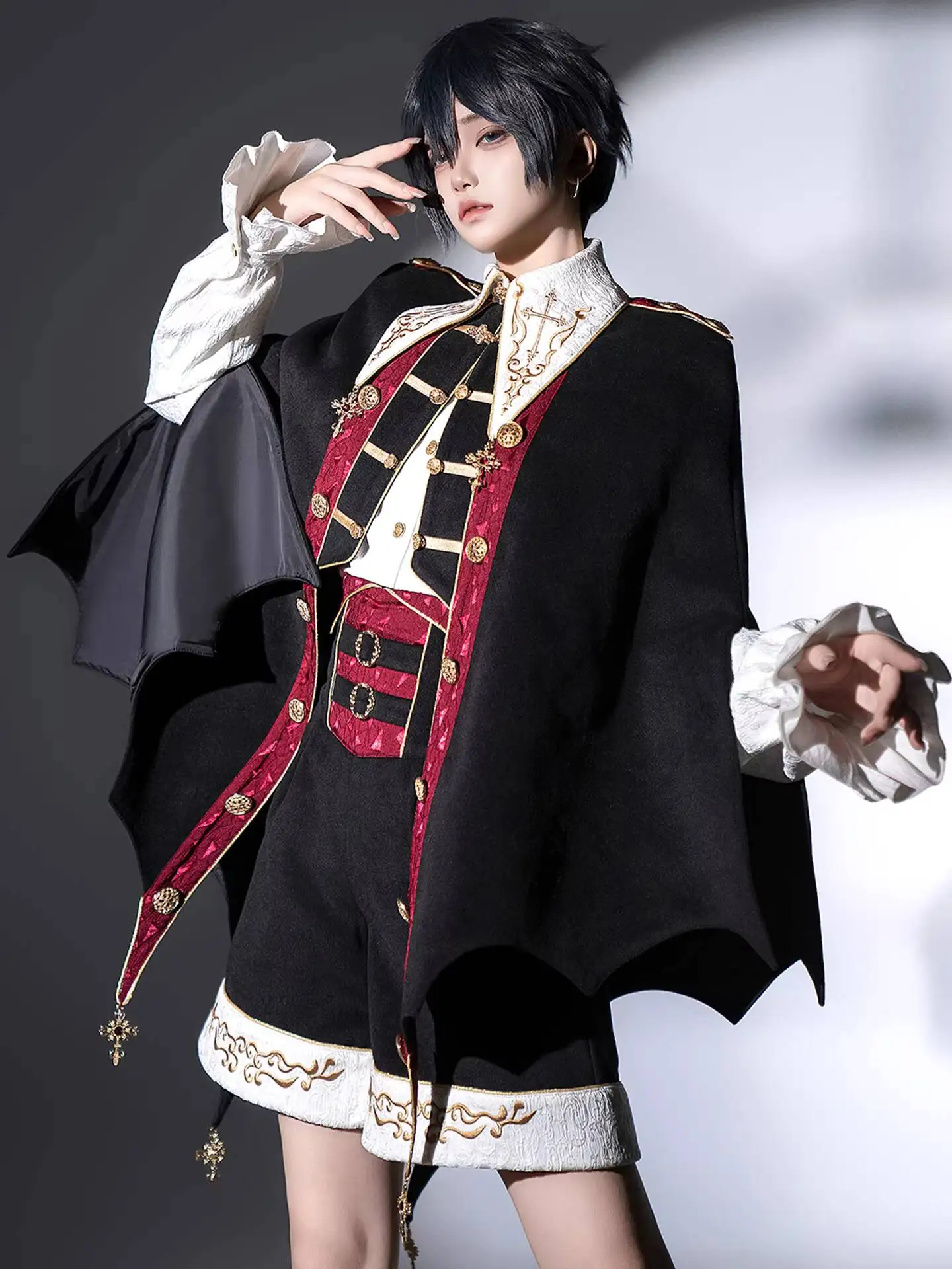 New Vampire Boy Lolita Prince Outfit Courtly Style Shota Youthful Spirit Pants Fiesta Carnival Halloween Cos Cosplay
New Vampire Boy Lolita Prince Outfit Courtly Style Shota Youthful Spirit Pants Fiesta Carnival Halloween Cos Cosplay