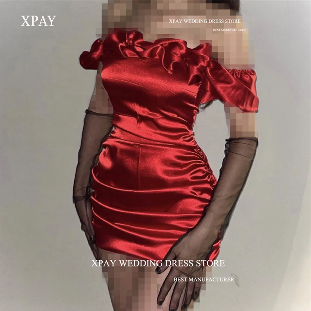 XPAY Sexy Red Party Dresses Off the Shoulder Sleeves Mini Cocktail Dress Lady Formal Event Night Gowns Prom Dress
XPAY Sexy Red Party Dresses Off the Shoulder Sleeves Mini Cocktail Dress Lady Formal Event Night Gowns Prom Dress