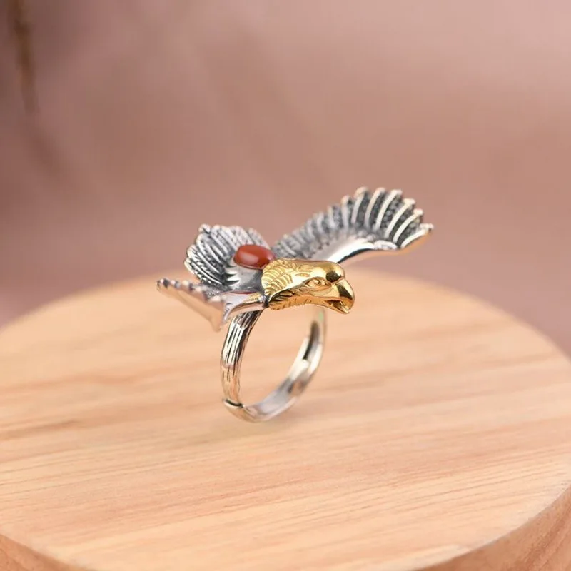 Buyee 925 Sterling Silver Male Big Ring Finger Elegant Eagle Open Ring for Men Women Fashion Animal Punk Fine Jewelry Circle
Buyee 925 Sterling Silver Male Big Ring Finger Elegant Eagle Open Ring for Men Women Fashion Animal Punk Fine Jewelry Circle