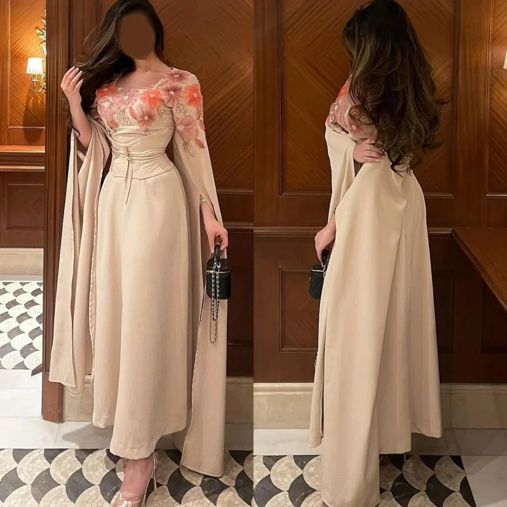 Customized High Quality Long Sleeves Saudi Arabia Evening Dresses Classic Square Collar Prom Dress Simple A-Line Homecoming Gown
Customized High Quality Long Sleeves Saudi Arabia Evening Dresses Classic Square Collar Prom Dress Simple A-Line Homecoming Gown