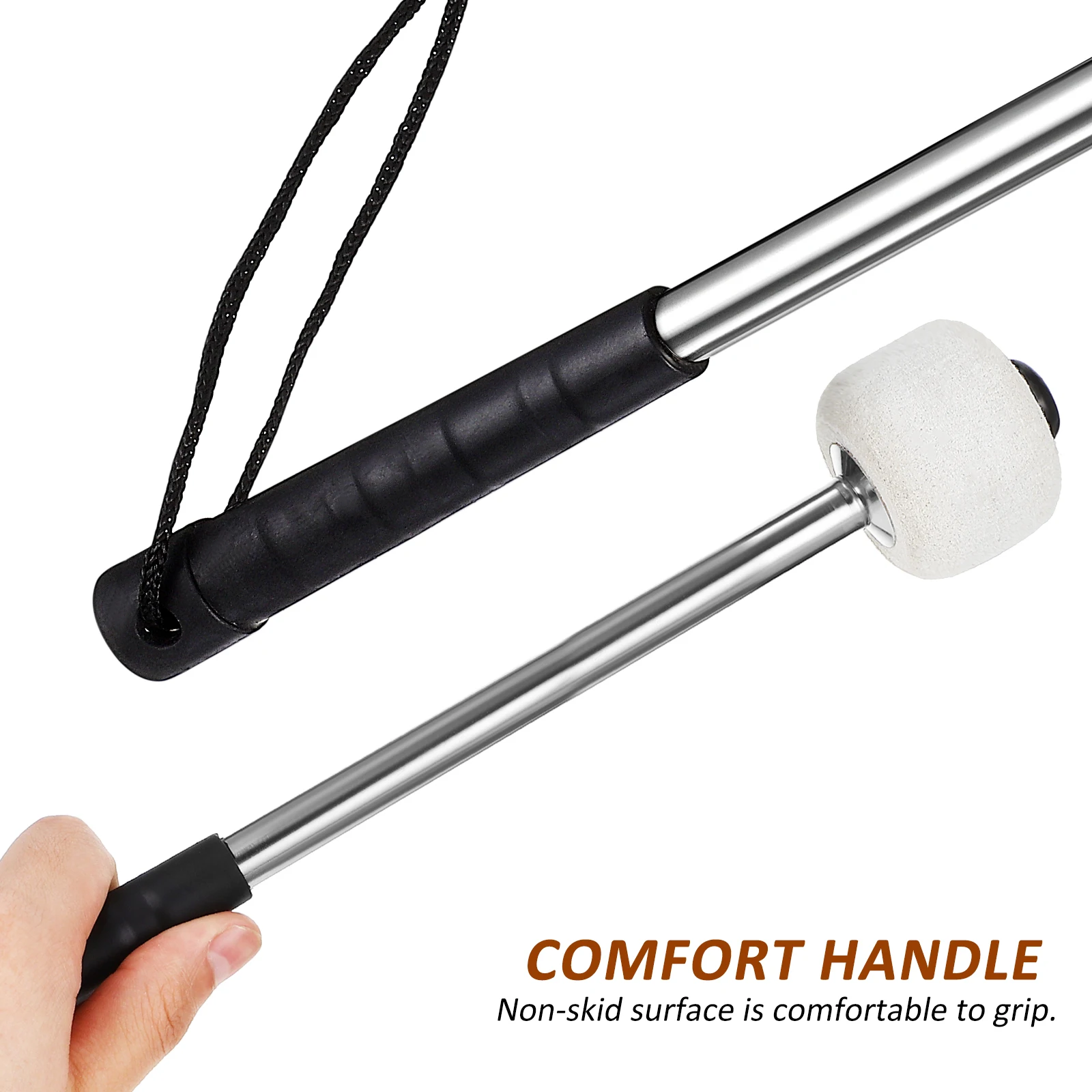 2 pcs Drumsticks 5A Stainless Steel Lightweight Anti-Slip Portable Music Accessories for Kids Adults Beginners Drum Mallets Soft
2 pcs Drumsticks 5A Stainless Steel Lightweight Anti-Slip Portable Music Accessories for Kids Adults Beginners Drum Mallets Soft