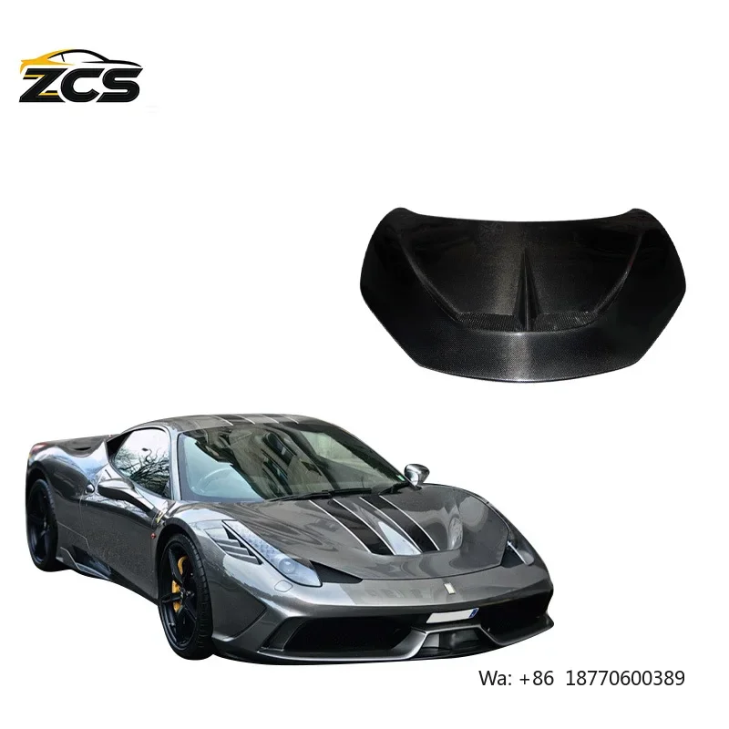 KQX New 11-16 Model458 Carbon Fiber Car Hood for Retrofit with DMC Modification
KQX New 11-16 Model458 Carbon Fiber Car Hood for Retrofit with DMC Modification