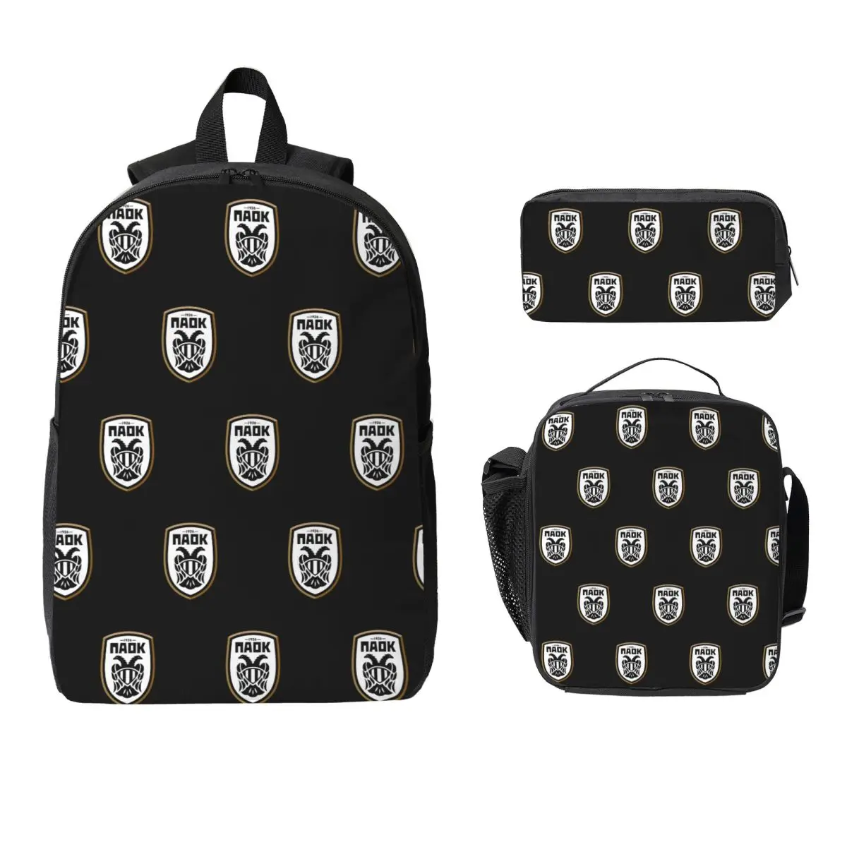 PAOK Greek Football Sports Fans From Thessaloniki Backpack BookBag School Bag Shoulder Bags 3ps Insulated Lunch Bag Pencil Case
PAOK Greek Football Sports Fans From Thessaloniki Backpack BookBag School Bag Shoulder Bags 3ps Insulated Lunch Bag Pencil Case