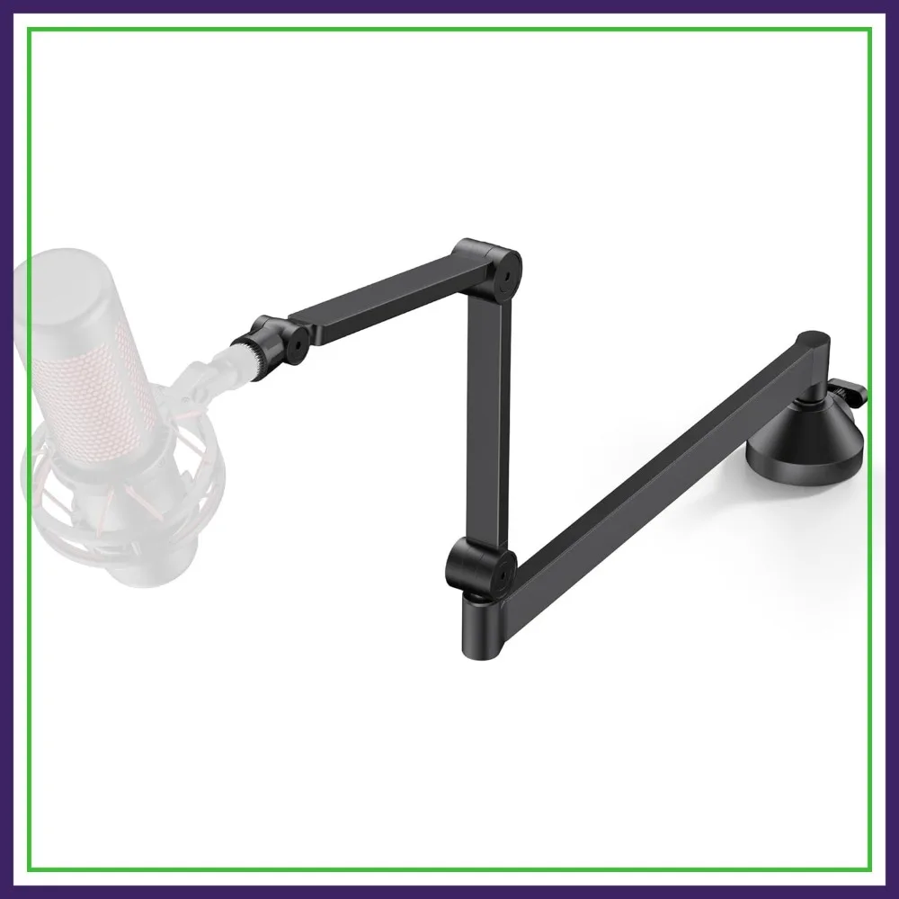 Low Profile Mic Arm, 360° Rotatable Microphone Stand, Foldable Desk Boom with 3/8" to 5/8" Adapter for Most Mics
Low Profile Mic Arm, 360° Rotatable Microphone Stand, Foldable Desk Boom with 3/8" to 5/8" Adapter for Most Mics
