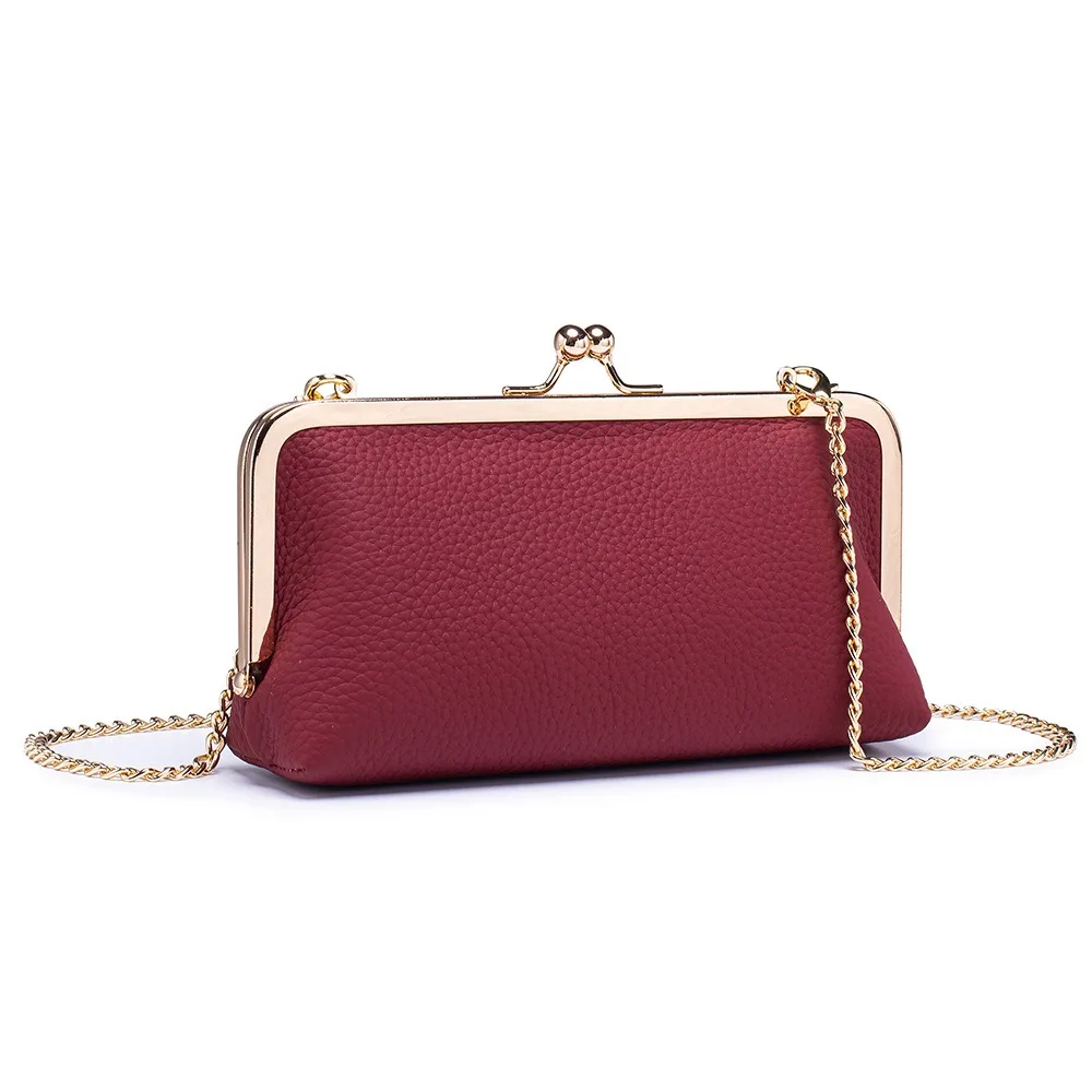 Dual-Use Frame Clutch Purses, Removable Chain Strap Crossbody Bags, Leather Storage Pouch for Phone & Cosmetic Items
Dual-Use Frame Clutch Purses, Removable Chain Strap Crossbody Bags, Leather Storage Pouch for Phone & Cosmetic Items
