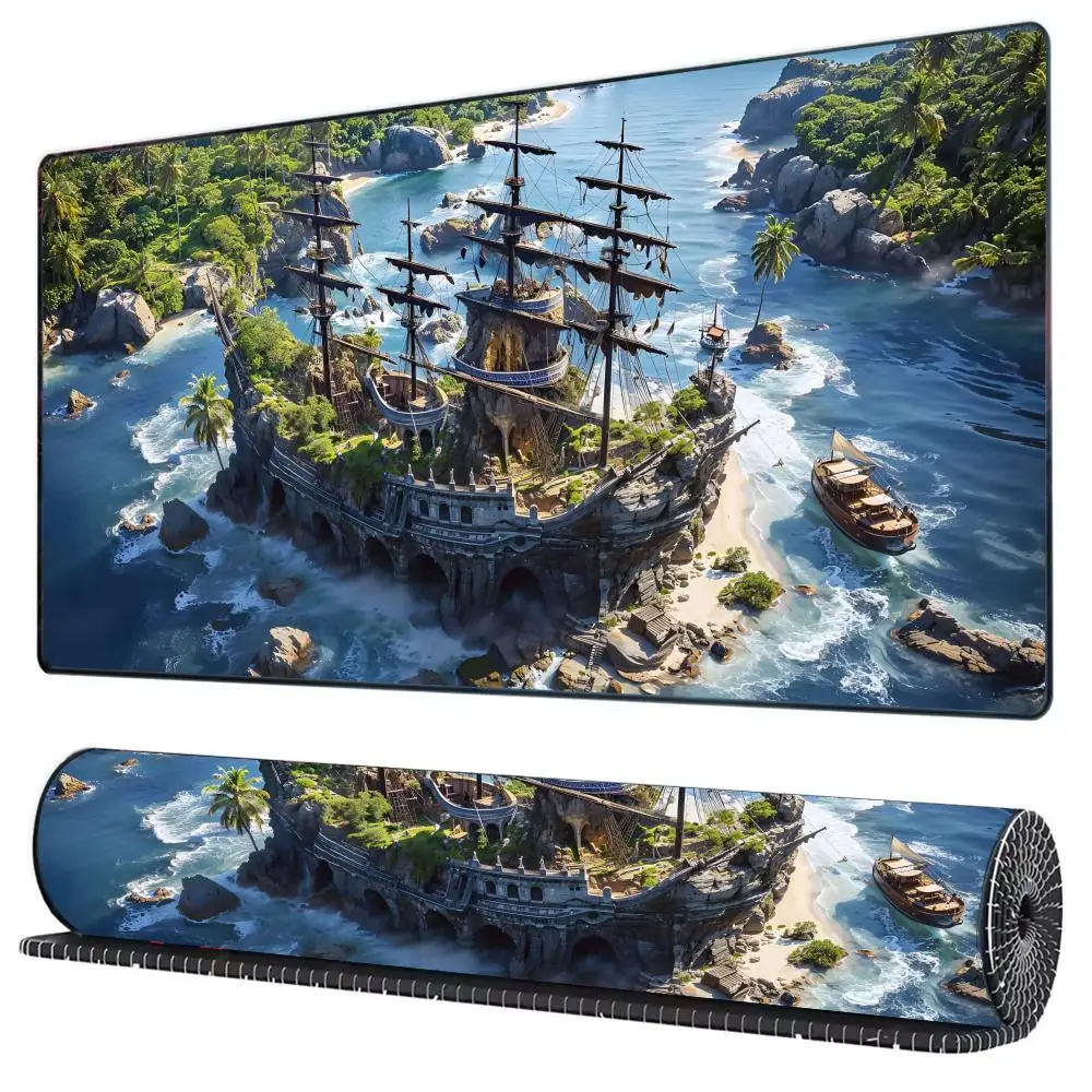 XXL Keyboard mat Computer mouse mat Mouse carpet Table mat Pirate for work desk Mouse XXL mouse Ship mat Pad
XXL Keyboard mat Computer mouse mat Mouse carpet Table mat Pirate for work desk Mouse XXL mouse Ship mat Pad