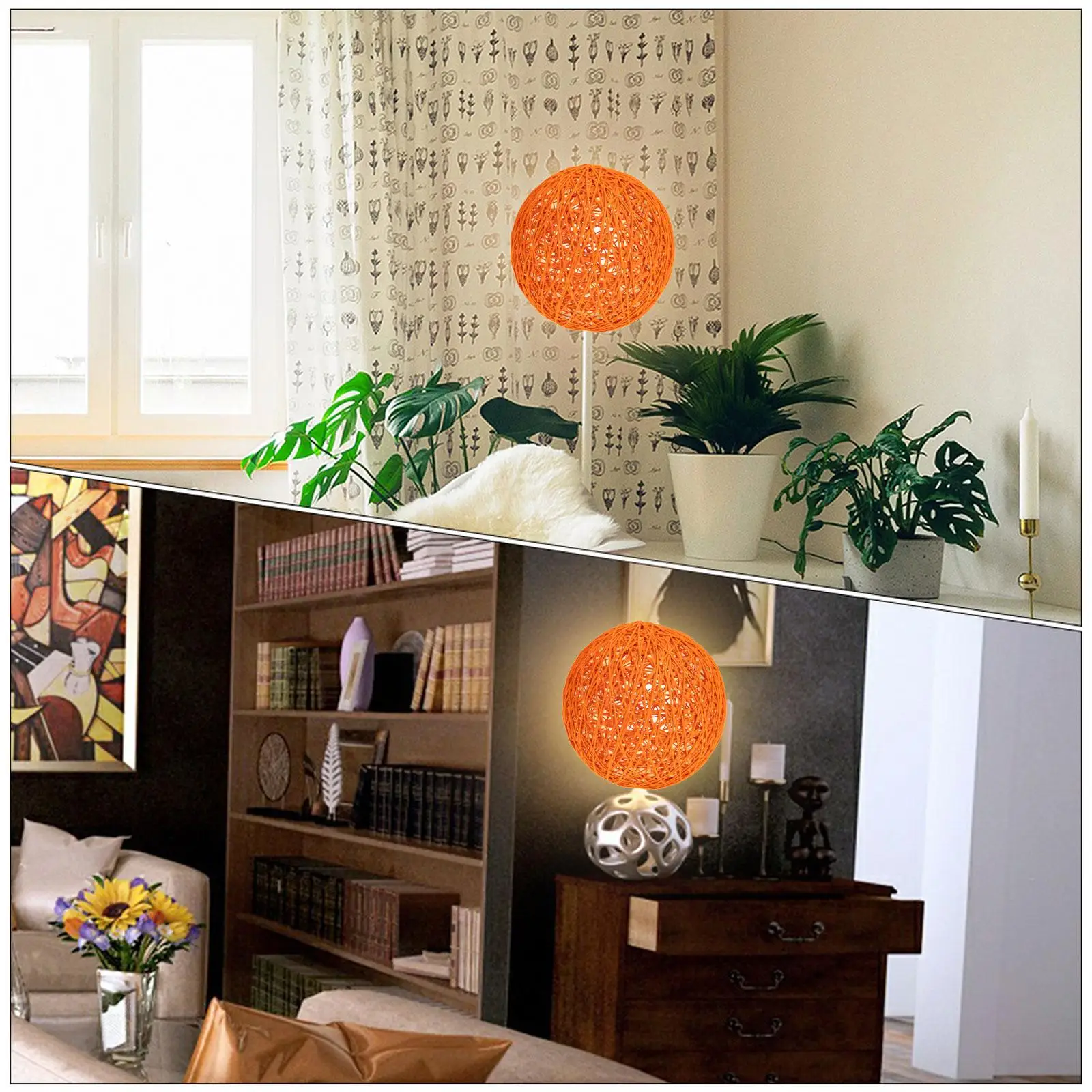 Paper Ball Lamp Shade Home Ceiling Light Shade Durable Wicker Decor Table Cover Lanterns Warm Atmosphere Bedroom Living Room
Paper Ball Lamp Shade Home Ceiling Light Shade Durable Wicker Decor Table Cover Lanterns Warm Atmosphere Bedroom Living Room