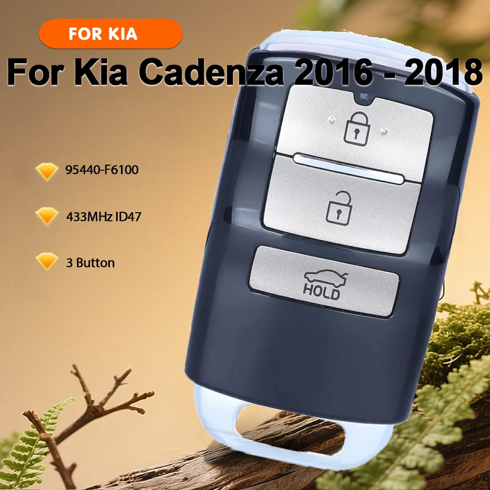 KEYECU for Kia Cadenza 2016 2017 2018 95440-F6100 Smart Card Remote Car Key 433.92MHz NCF2951X HITAG 3 ID47 Chip
KEYECU for Kia Cadenza 2016 2017 2018 95440-F6100 Smart Card Remote Car Key 433.92MHz NCF2951X HITAG 3 ID47 Chip