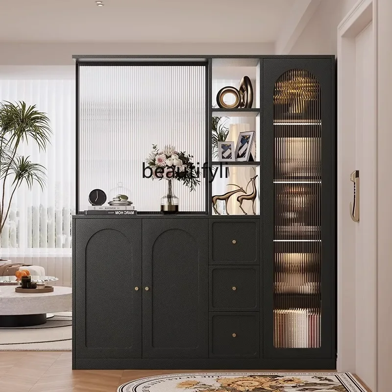 Entry entrance shoe cabinet integrated living room partition cabinet modern light luxury high-end wine cabinet6005
Entry entrance shoe cabinet integrated living room partition cabinet modern light luxury high-end wine cabinet6005
