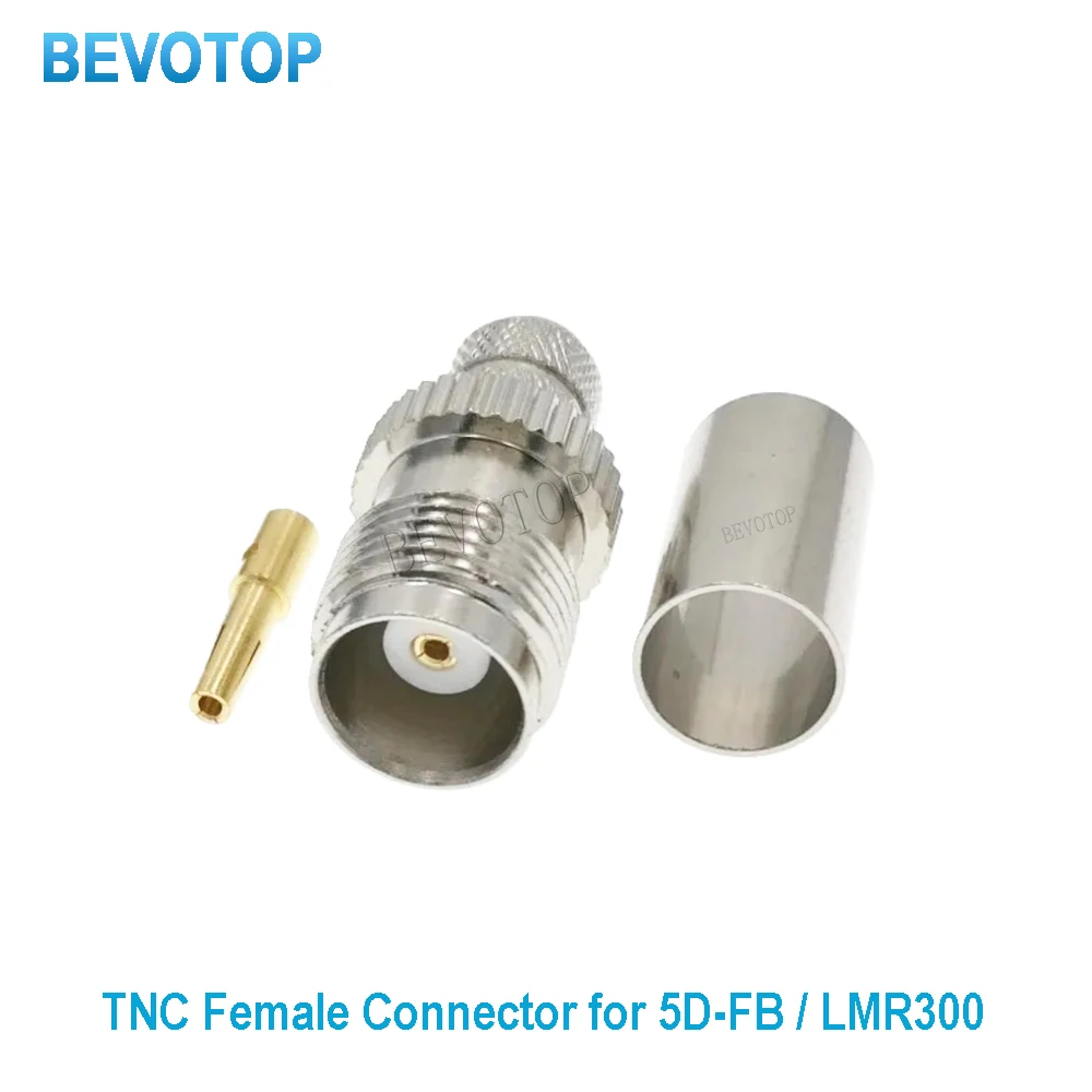 10Pcs/lot LMR300 / 5D-FB TNC Female Jack 50-5 Connector for LMR-300 / 5D-FB Cable Crimp TNC Connector BEVOTOP Wholesales
10Pcs/lot LMR300 / 5D-FB TNC Female Jack 50-5 Connector for LMR-300 / 5D-FB Cable Crimp TNC Connector BEVOTOP Wholesales