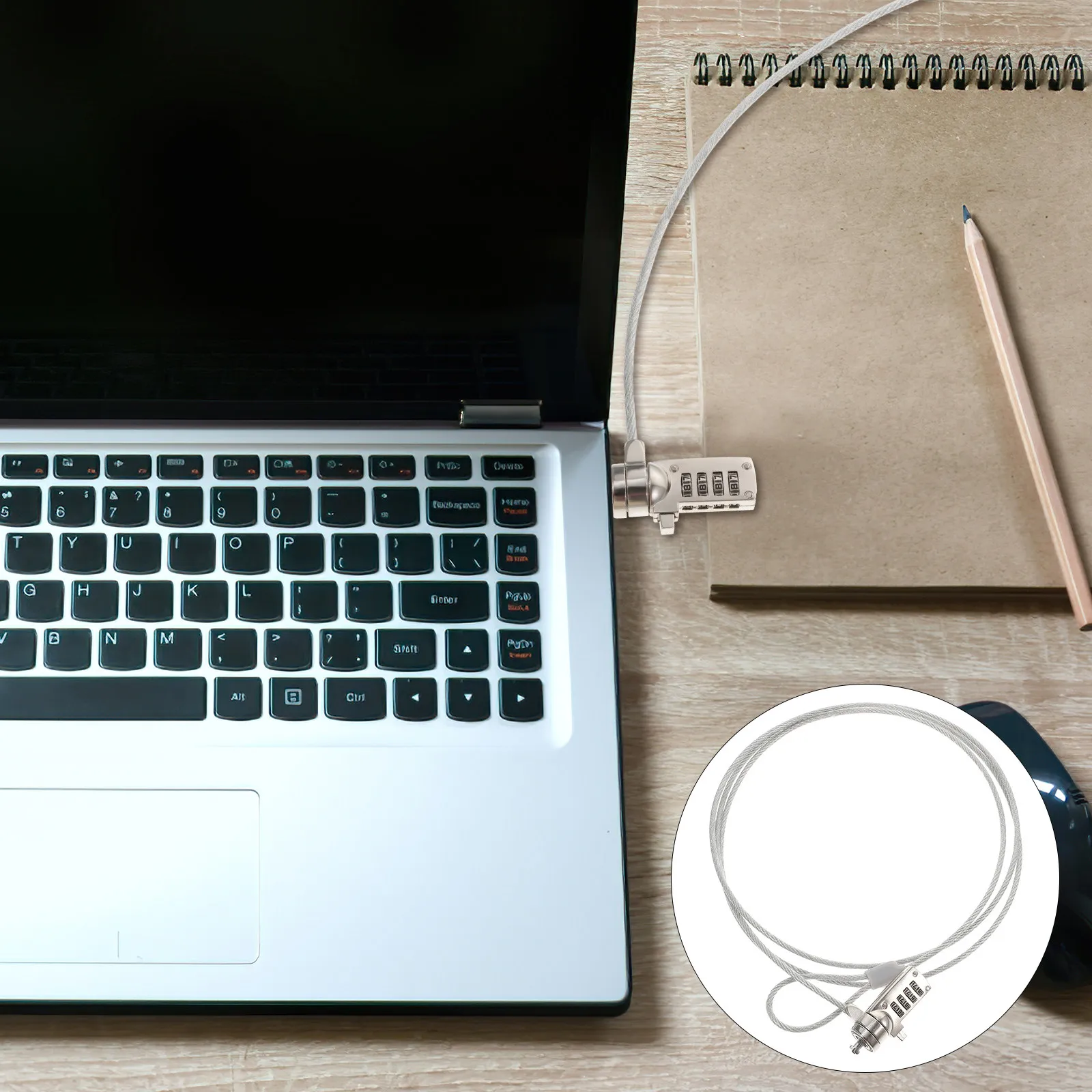 Laptop Locking Cable Zinc Alloy Resettable Password Laptop Lock Security Cable 18M Anti-Theft Portable Compatible for Laptops
Laptop Locking Cable Zinc Alloy Resettable Password Laptop Lock Security Cable 18M Anti-Theft Portable Compatible for Laptops