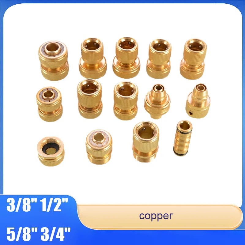 Water Pipe Quick Connector 3/8" 5/8" 3/4" Hose Quick Plug Straight Plug Snap Type 1/2" Car Wash Water Pipe Connection
Water Pipe Quick Connector 3/8" 5/8" 3/4" Hose Quick Plug Straight Plug Snap Type 1/2" Car Wash Water Pipe Connection