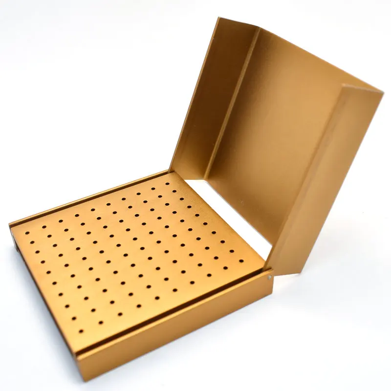 Dental 100 Holes Endo Box Cleaning Stand Autoclave High Temperature Sterilizable For High Speed Dental Burs
Dental 100 Holes Endo Box Cleaning Stand Autoclave High Temperature Sterilizable For High Speed Dental Burs