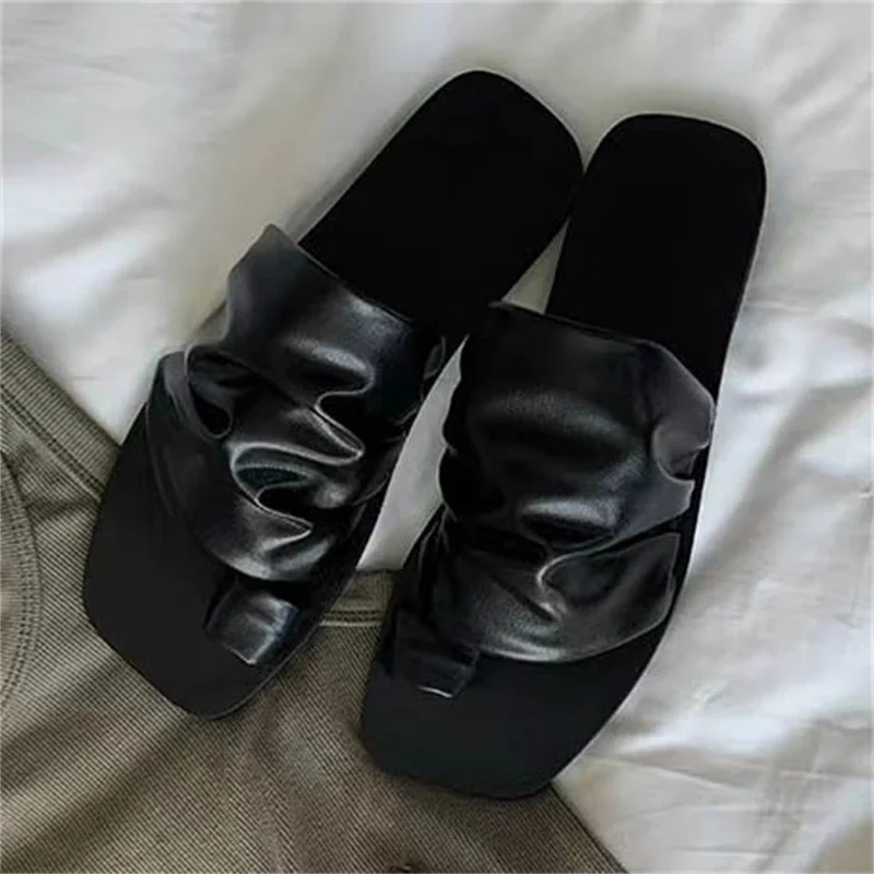 Aneikeh 2026 Summer Square Toe Ruched Slides Sandals Casual Flat Toe Loop Slippers Women Outdoor Beach Flip Flops Zapatos Mujer
Aneikeh 2026 Summer Square Toe Ruched Slides Sandals Casual Flat Toe Loop Slippers Women Outdoor Beach Flip Flops Zapatos Mujer