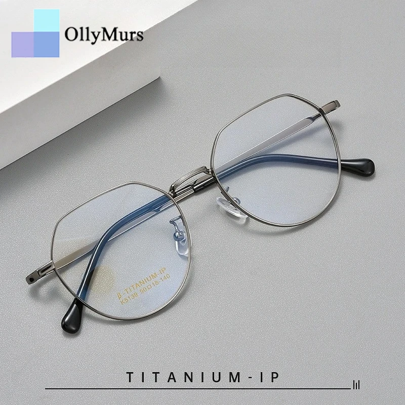 OLLYMURS Trendy Retro Optical Prescriptions Glasses for Men and Women Custom For Small Frame Flexible Fashion Titanium Alloy
OLLYMURS Trendy Retro Optical Prescriptions Glasses for Men and Women Custom For Small Frame Flexible Fashion Titanium Alloy