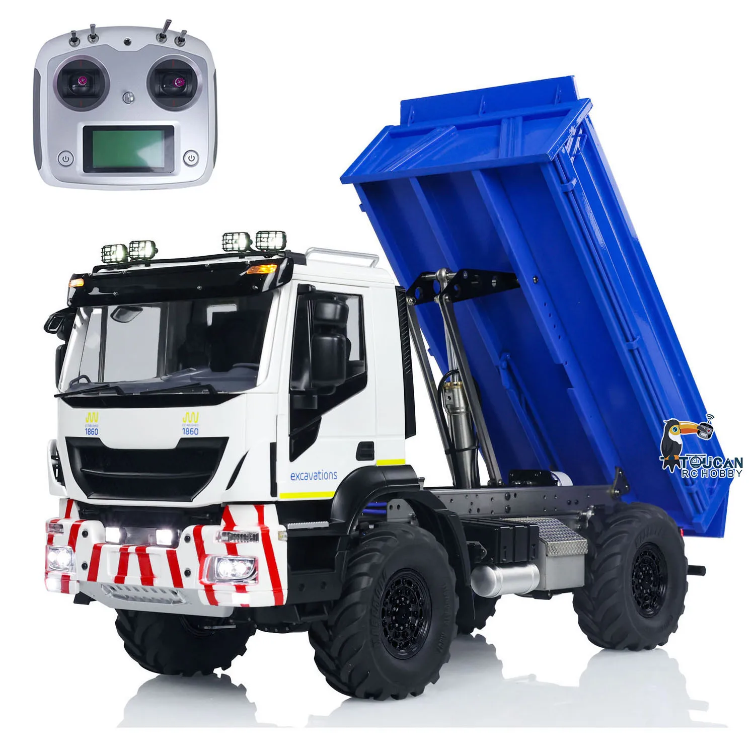 1/14 RC Hydraulic Metal Dumper Truck 4x4 Assembled and Painted Radio Control Dump Car Tipper with Sounds Spotlight Model Toy
1/14 RC Hydraulic Metal Dumper Truck 4x4 Assembled and Painted Radio Control Dump Car Tipper with Sounds Spotlight Model Toy