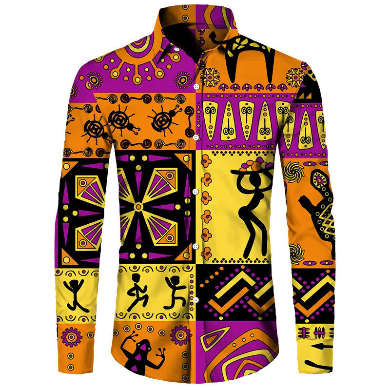 Retro Drum Pattern Hawaiian Shirts For Men African Ethnic 3D Printed Blouse Autumn Fashion Casual Loose Aloha Shirts Long Sleeve
Retro Drum Pattern Hawaiian Shirts For Men African Ethnic 3D Printed Blouse Autumn Fashion Casual Loose Aloha Shirts Long Sleeve