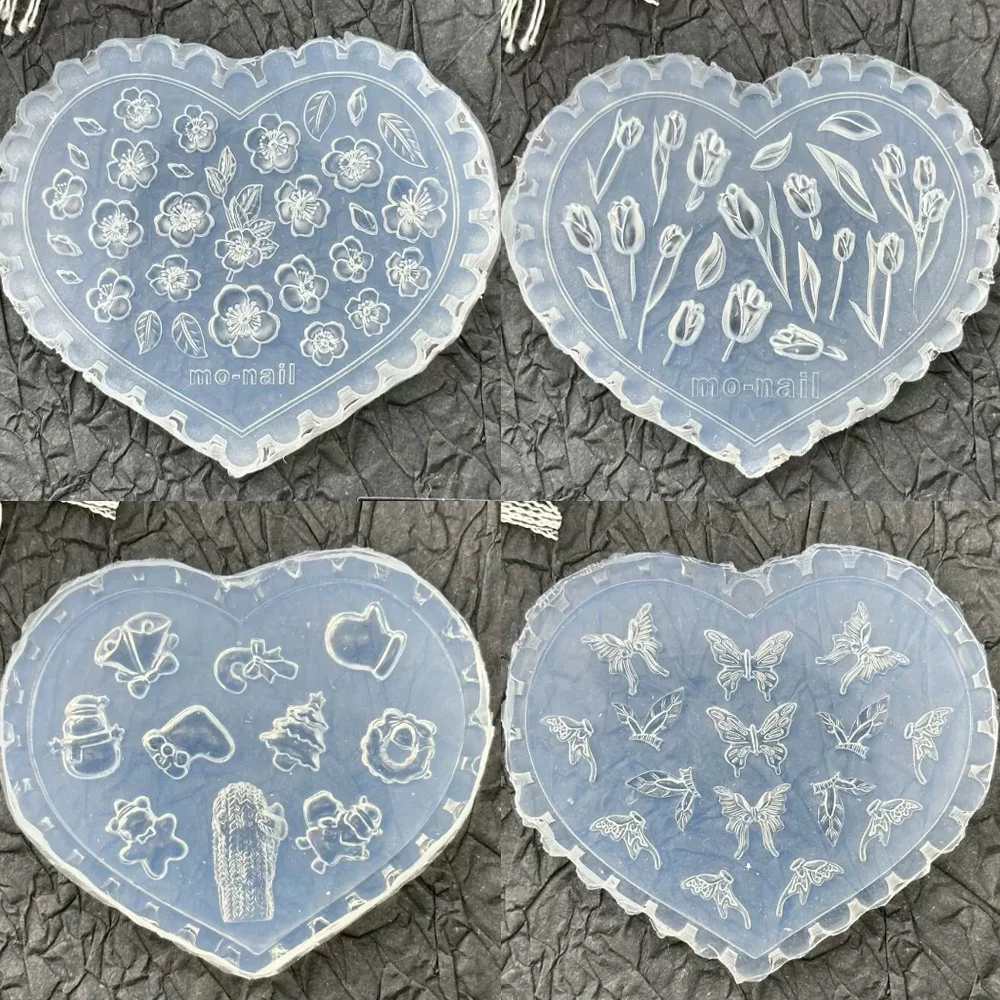 Flower Sea Shell Starfish Koifish Flower 3D Acrylic Nail Mold Christmas Diy Silicone Heart Shape Reuse Nail Art Carving Mold
Flower Sea Shell Starfish Koifish Flower 3D Acrylic Nail Mold Christmas Diy Silicone Heart Shape Reuse Nail Art Carving Mold