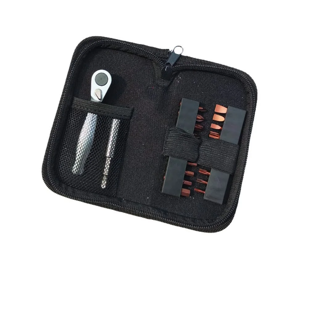 22pcs Ratchet Wrench Set Multi Purpose Right Angle Screwdriver Kit Quick Release Ratcheting Screwdriver Multitool Repair Kit