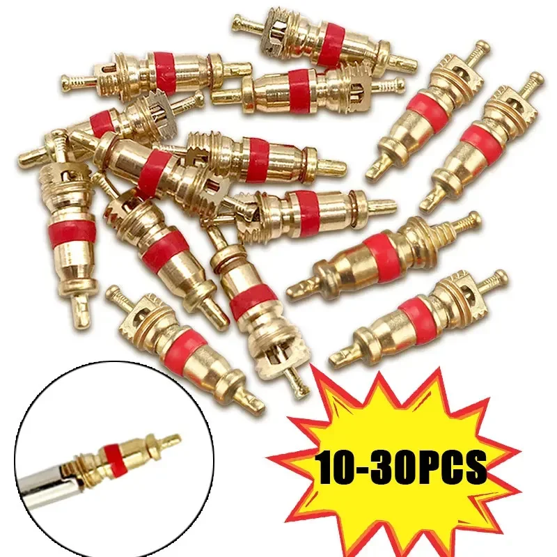 10-30PCS Bike Tire Valve Core Set Pure Copper Bicycle Tyre Air Valve Core Repair Tool for Most Automotive Replacement
10-30PCS Bike Tire Valve Core Set Pure Copper Bicycle Tyre Air Valve Core Repair Tool for Most Automotive Replacement